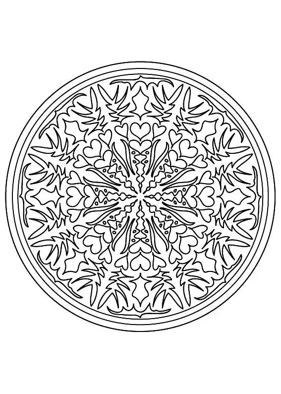 Exklusives Mandala zum Thema Vegetation (Thematische Mandalas : Blumen & Vegetation)