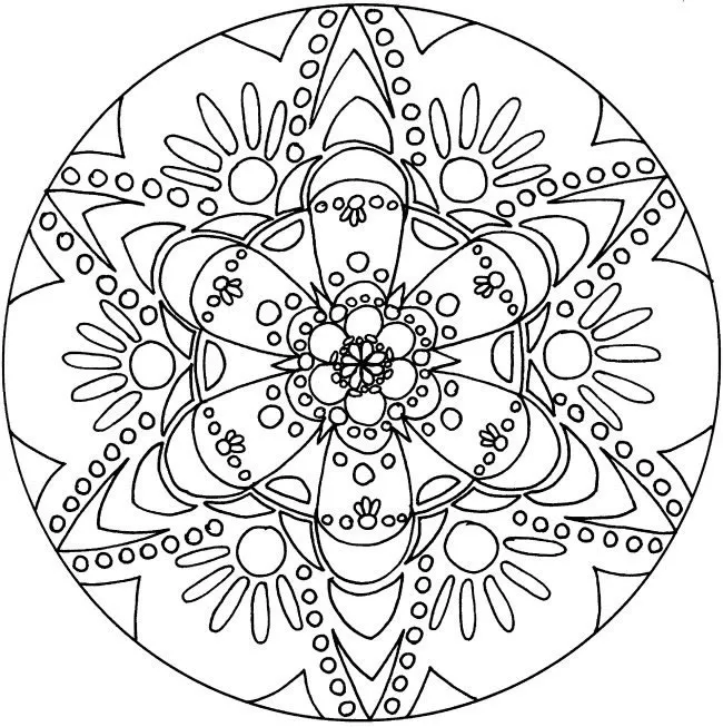 Mandala Sternblume (Thematische Mandalas : Blumen & Vegetation)