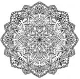 Kostenloses Mandala zum Thema "Blumen und Vegetation". (Thematische Mandalas : Blumen & Vegetation)