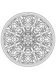 Exklusives Mandala zum Thema Vegetation (Thematische Mandalas : Blumen & Vegetation)
