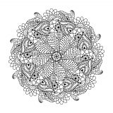 Mandala Mit Blumenmotiven