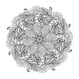 Mandala mit Blumenmotiven