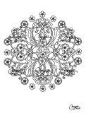Mandala Blumen & Vegetation Sehr Elegant