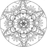 Mandala Sternblume (Thematische Mandalas : Blumen & Vegetation)