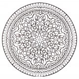 Mandala im Vintage-Stil (Thematische Mandalas : Blumen & Vegetation)