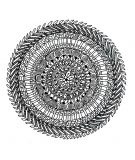 Wunderschönes natürliches komplexes Mandala (Thematische Mandalas : Blumen & Vegetation)