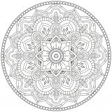 Einfaches Mandala zum Thema Blumen