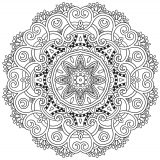 Joli Mandala fleuri (Thematische Mandalas : Blumen & Vegetation)