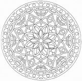 Blumiges Pflanzenmandala (Thematische Mandalas : Blumen & Vegetation)