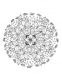 Sublme Laubmandala (Thematische Mandalas : Blumen & Vegetation)