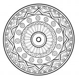 Pflanzenmandala zum Ausmalen