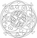 Ein handgezeichnetes Mandala
