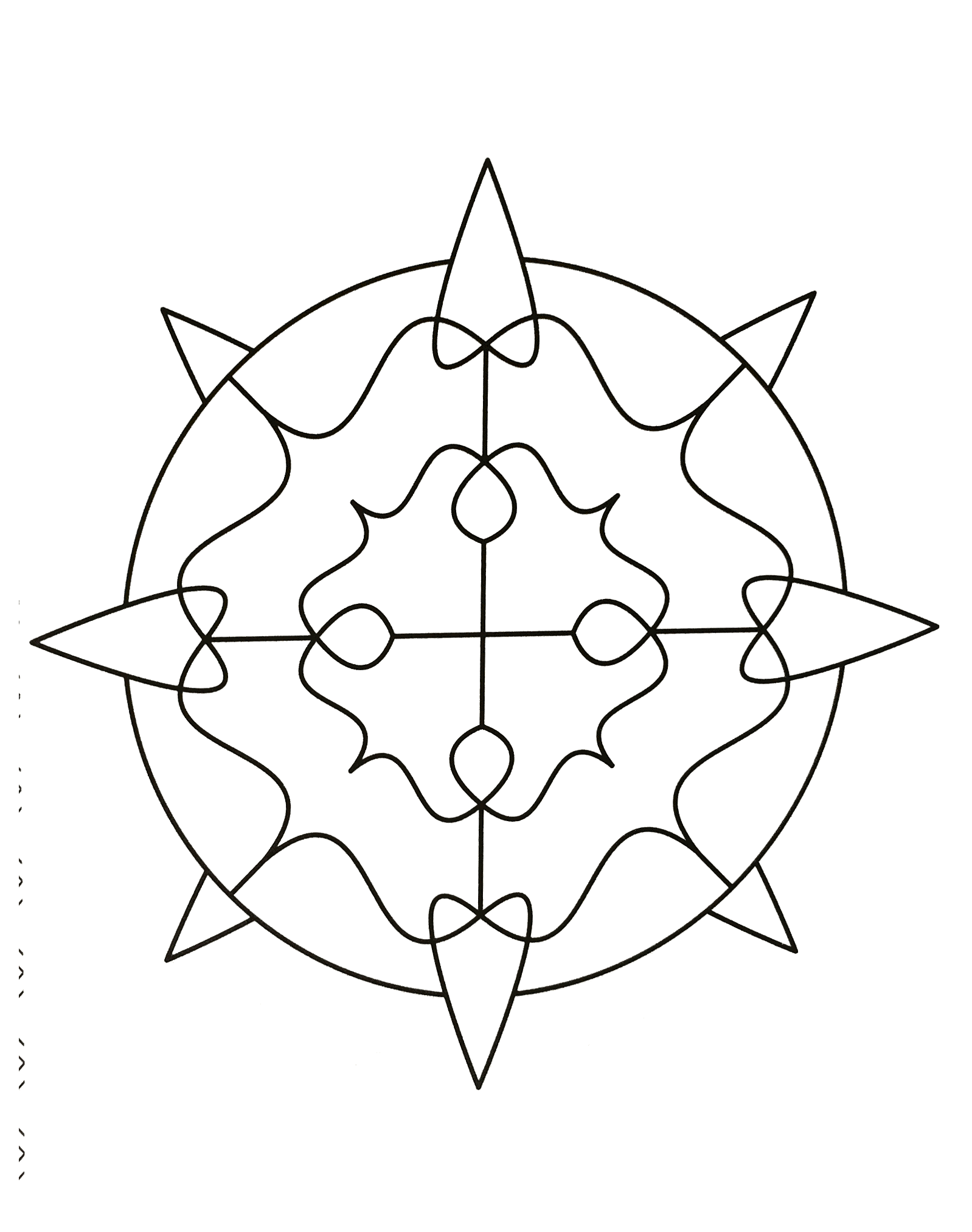 Mandala für Kinder (Schwierigkeitsgrad Mandalas : Einfach (für Kinder))