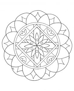 Mandala-Rosette