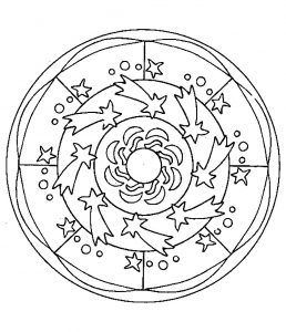 Mandala Sternschnuppen