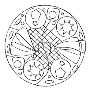 Mandala ganz einfach (Schwierigkeitsgrad Mandalas : Einfach (für Kinder))