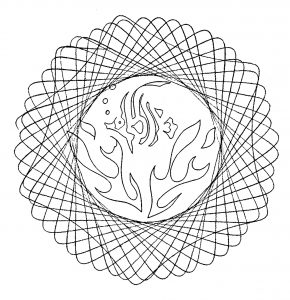 Einfaches, abstraktes Mandala