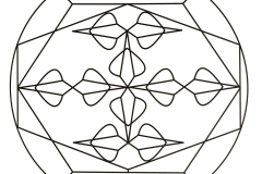 Kostenlose Mandalas (Schwierigkeitsgrad Mandalas : Einfach (für Kinder))