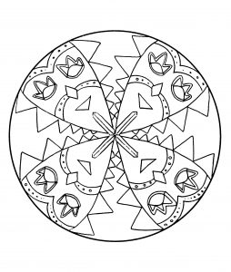 Ein recht einfaches Mandala aus Karnevalsmasken (Thematische Mandalas : Figuren)