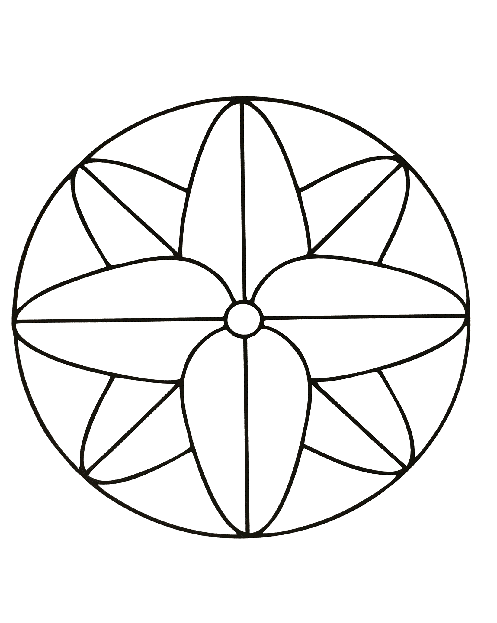 Lassen Sie Ihre Intuition die besten Farben auswählen, um dieses wunderschöne Mandala-Ausmalbild zum Leben zu erwecken! Wenn Sie das Abstrakte dem Realen vorziehen, wird es perfekt für Sie sein.