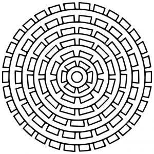 Einfaches, geometrisches Mandala
