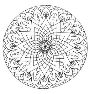 Einfach Mandala Abstrakt