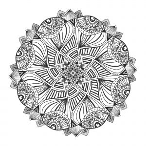 Mandala geometrique abstrait 1