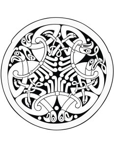 Coloriage mandala art celtic 22