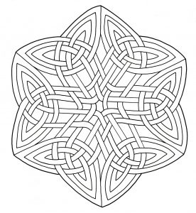 Coloriage mandala art celtique 15