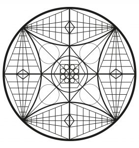 Mandala komplex abstrakte formen