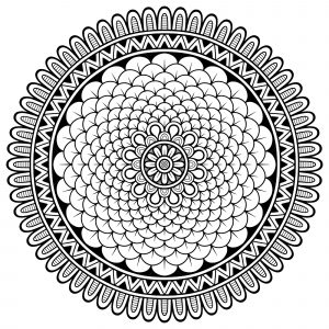 Adult Mandala Petits Petales