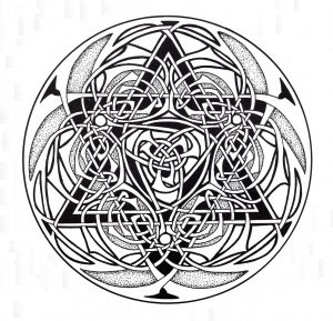 Coloriage mandala art celtic 9