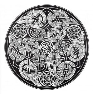 Coloriage mandala art celtic 11