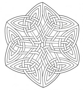 Coloriage mandala art celtic 18