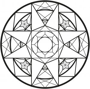 Mandala abstrakt art deco