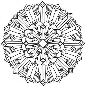 Mandala art deco einfach