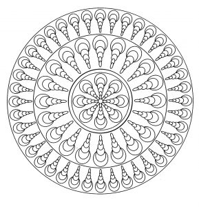 Mandala einfache geometrie 4