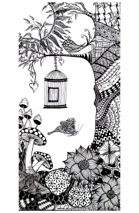 käfig-papillon-coloriage-adulte (Images tagged "schmetterling")