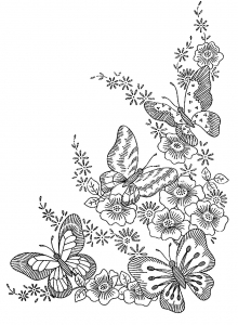 ausmalen-erwachsene-schwierige-schmetterlinge-blumen (Images tagged "schmetterling")