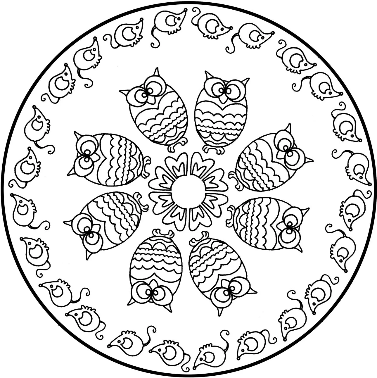 Mandala-a-colorier-gratuit-a-imprimer (4) (Schwierigkeitsgrad Mandalas : Normal)