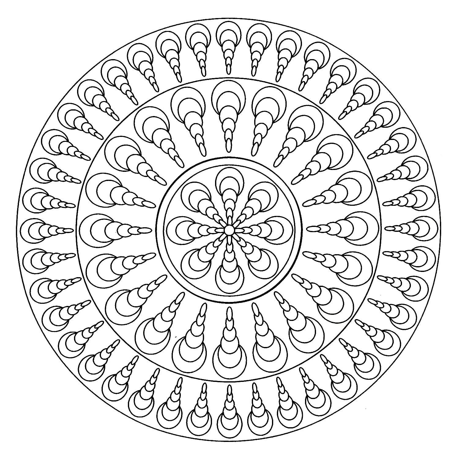 Wenn Sie ein Mandala mit Muscheln suchen, das nicht zu kompliziert zum Ausmalen ist, aber trotzdem einen relativen Schwierigkeitsgrad hat, ist dieses hier perfekt für Sie.