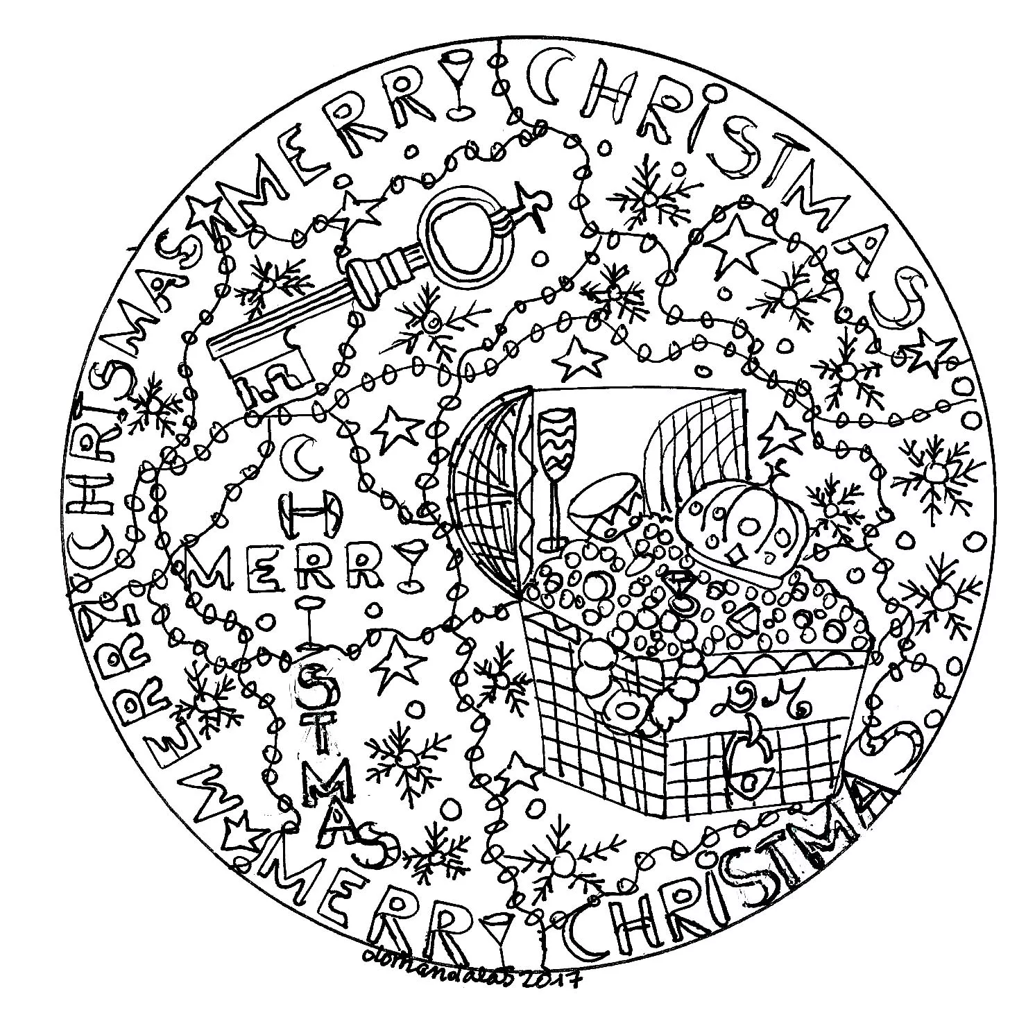 Mandala Schätze (Schwierigkeitsgrad Mandalas : Normal)