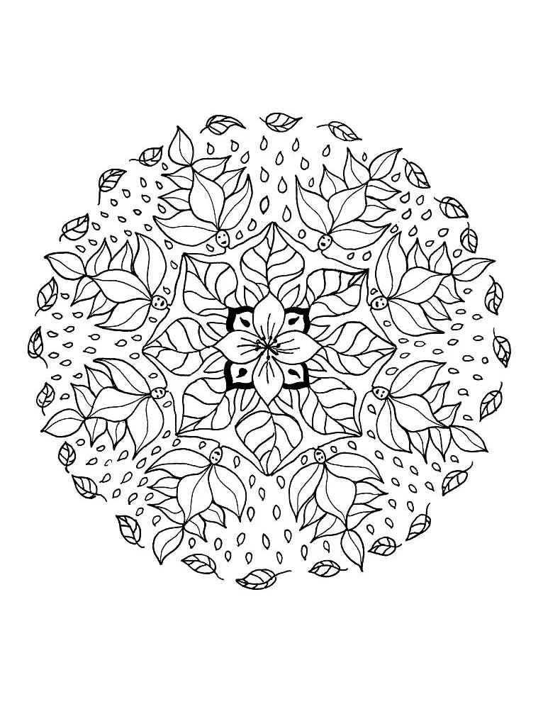 Mandala-a-colorier-gratuit-a-imprimer (8) (Schwierigkeitsgrad Mandalas : Normal)