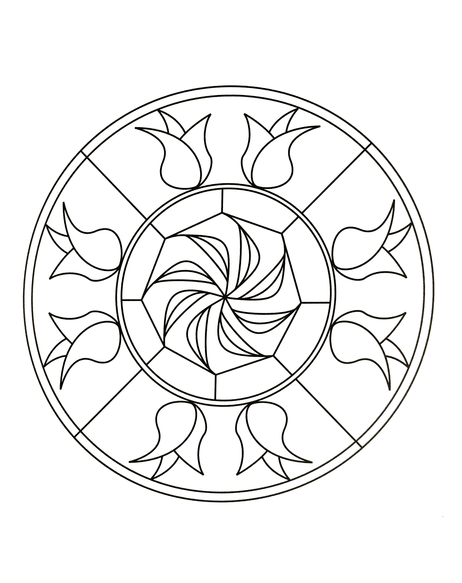 Mandalas-ein-imprimer-gratuit (15) (Schwierigkeitsgrad Mandalas : Normal)