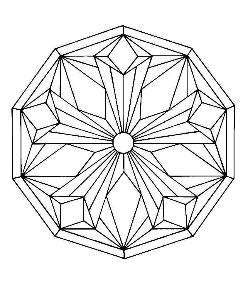 Mandala-a-colorier-gratuit-a-imprimer (2) (Schwierigkeitsgrad Mandalas : Normal)