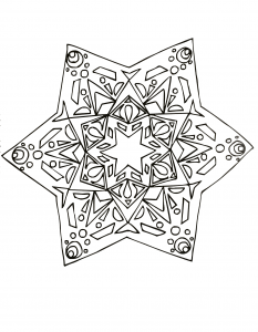 Mandala Zum Ausmalen Gratis Schöner Stern