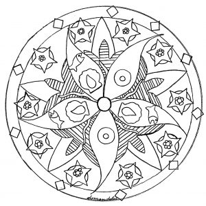 Mandala Seesterne & Fische