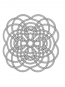 Mandala A Colorier Gratuit Rubans Meles