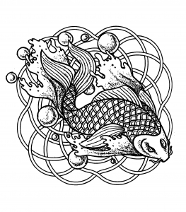 Mandala Fisch Und Blase