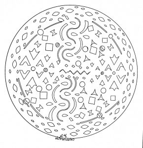 Kostenloses Mandala Mit Einfachen Formen